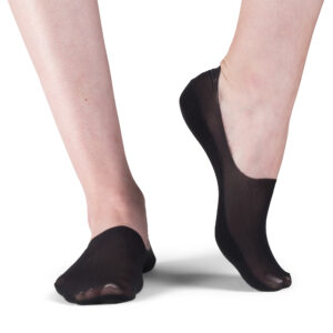 Solid Pattern Thick Micro Gauze Secret Socks – 2 Pairs